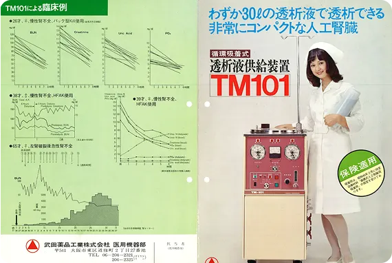 人工腎臓用循環式透析液供給装置（TM101型）の画像
